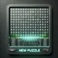 Dall e 2024 08 26 14 36 08 an interactive word search puzzle generator with a sleek modern design the background is black with a grid of letters that forms the main puzzle ar